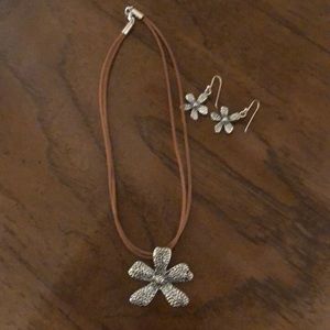 Necklace and earrings